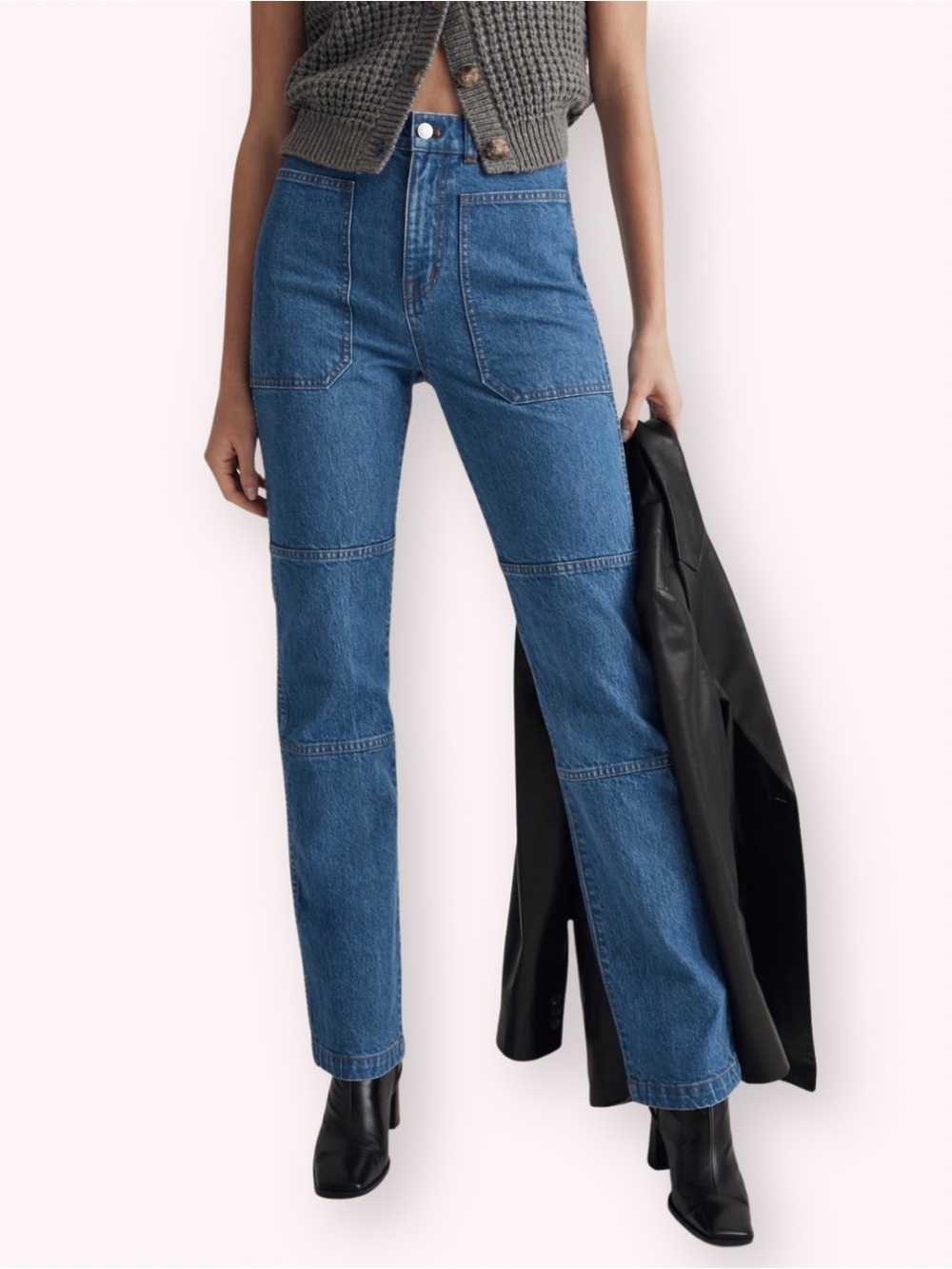 Madewell The '90s Straight Utility Jeans Fenwood Wash